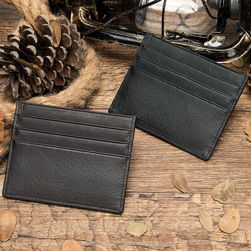 Layer Cowhide Card Holder