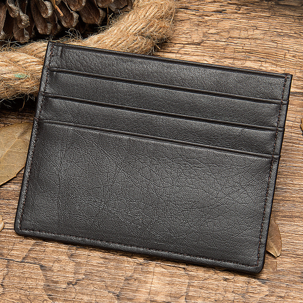 Layer Cowhide Card Holder